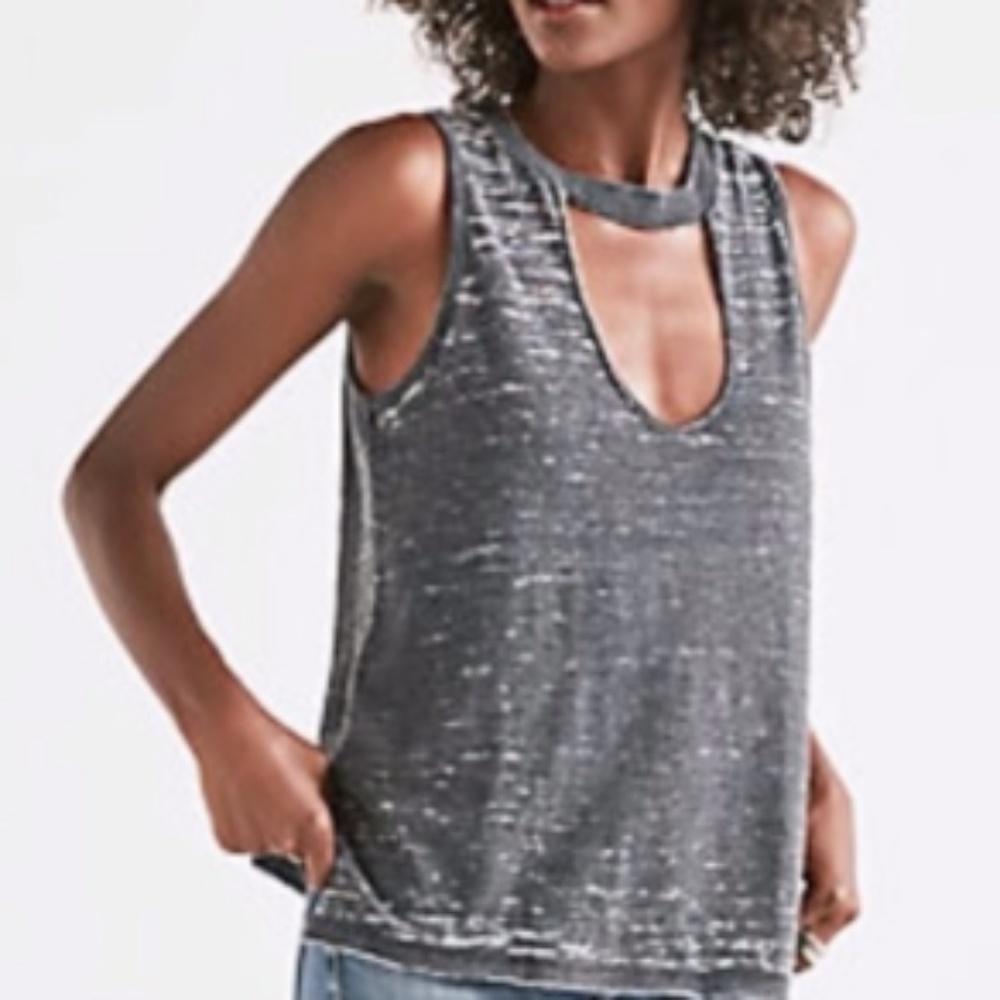 Black Lucky Brand V-Neck Top